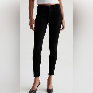 AG Jeans - The Super Skinny mid rise black leggings jeans size 25R